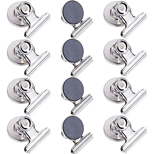 Sivya 12Pcs Fridge Magnets Refrigerator Magnets Magnetic Clips Heavy Duty Clip Magnets For Fridge #TOP8