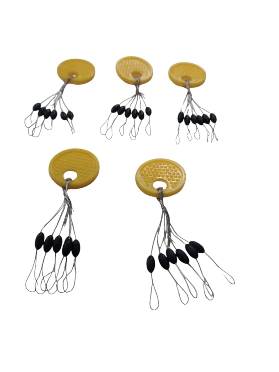 Fishing Float Stopper Small Pack 5 pcs Rubber Fishing Bobber Stopper,Bobber Stops Rubber Bobber Stoppers Sensitive Light Compact for Lakes-image-3