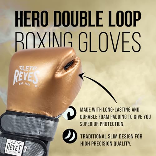 Image of CLETO REYES Hero with Double Strap Hook and Loop Boxing Gloves for Training, Sparring and Heavy Punching Bags