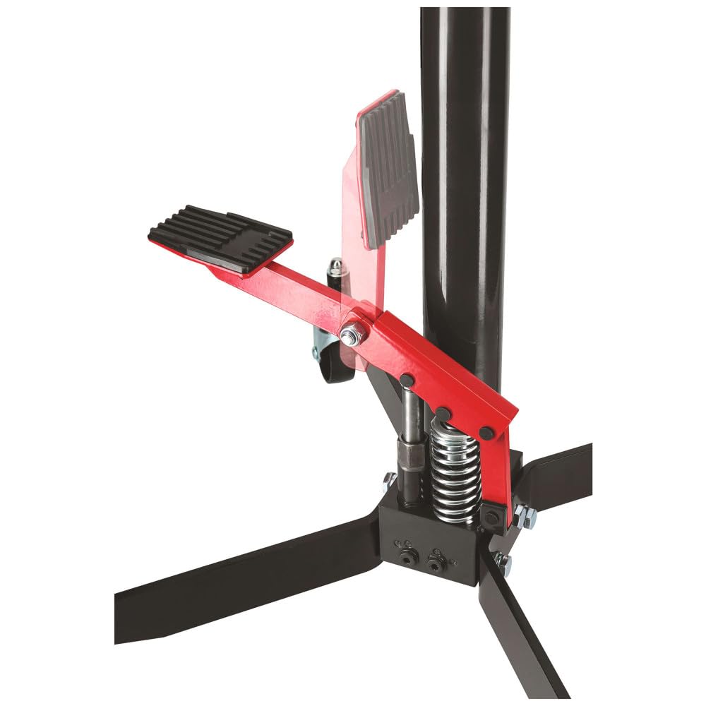 Autobest Vérin de Fosse tête réversible 600 kg - Roues pivotantes - Hauteur Maxi 2000 mm