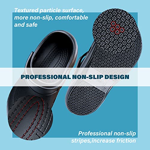 Image of Comfort & Safety Chef Shoes Men Women Non Slip Work Shoes Water Proof Slip Resitant Clogs for Nursing Kitchen Restaurant Food Service