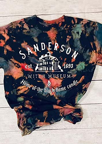 Witch Halloween Shirt for Women Retro Halloween Grpahic Tee Funny Hocus Pocus Tshirt Fall Casual Shirts Tee Tops2