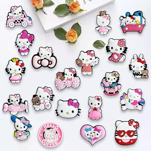 Schuh Pin 25 Pack Cartoon Schuhdekoration PVC Cartoon Krokodilstifte Clog Anstecker Kindercharm für Kinder und Erwachsene Clog Schuhdekoration DIY -Schuhbrandsbeutel Geschenk