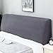 Duories Kopfteilbezug für Bett,Stretch Bett Kopfteil Husse,Dehnbare Saubdichte Schutzhülle Bett Kopfteil Bezug Bettkopfteil Hussen Abdeckung Cover für Gepolsterte Schlafzimmer Kopfteil,130-170cm Grau