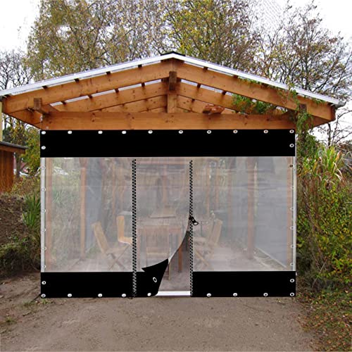 Rideaux d'extérieur imperméables contre le vent bâche zippée pour abri - 2