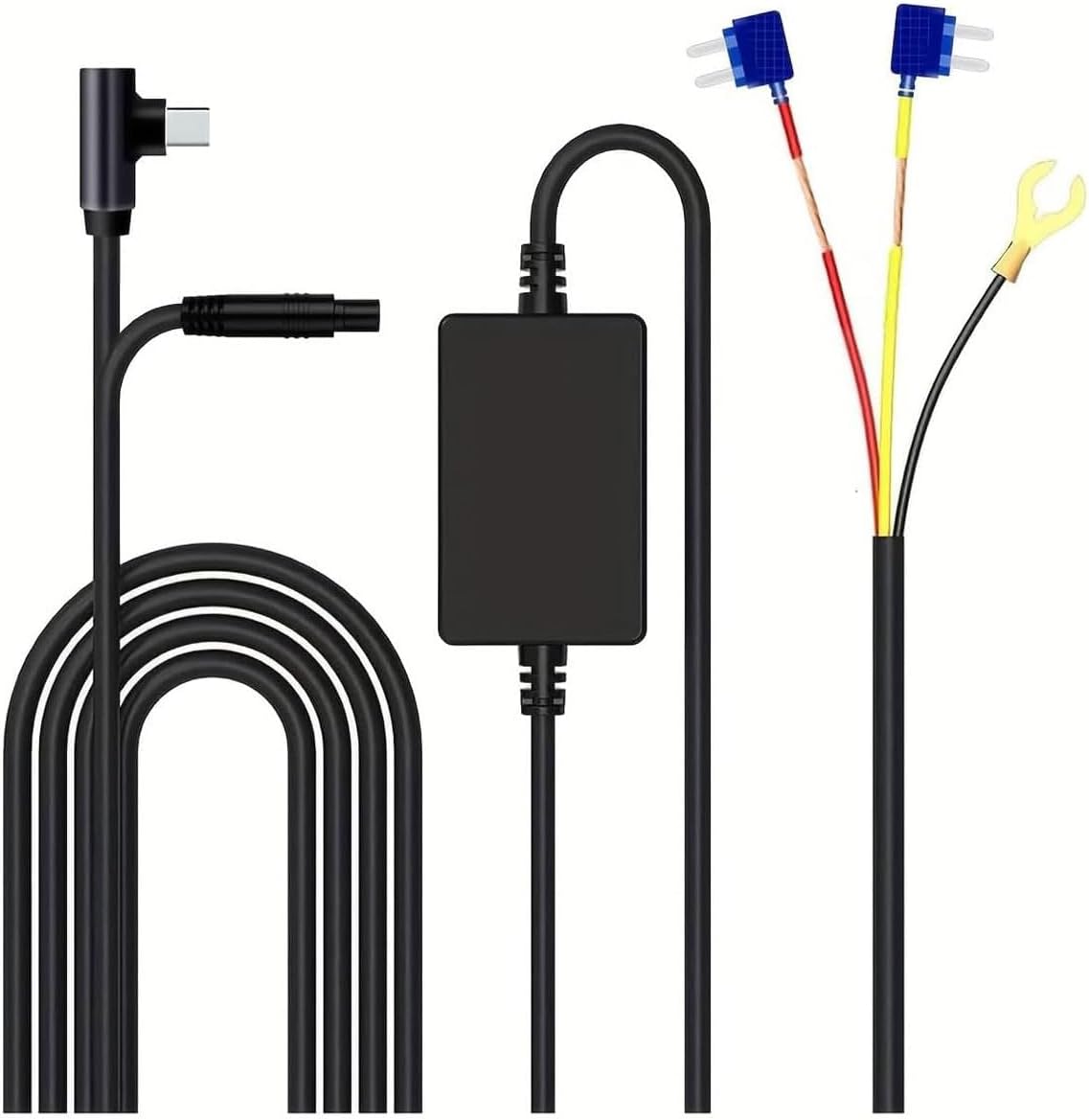 JOMISE [Type-C Port, Suitable for T860+ Only] Dashcam Hardwire Kit for 24H Parking Monitor/Time-Lapse Record, Anti-Interference, Low Volts Protection