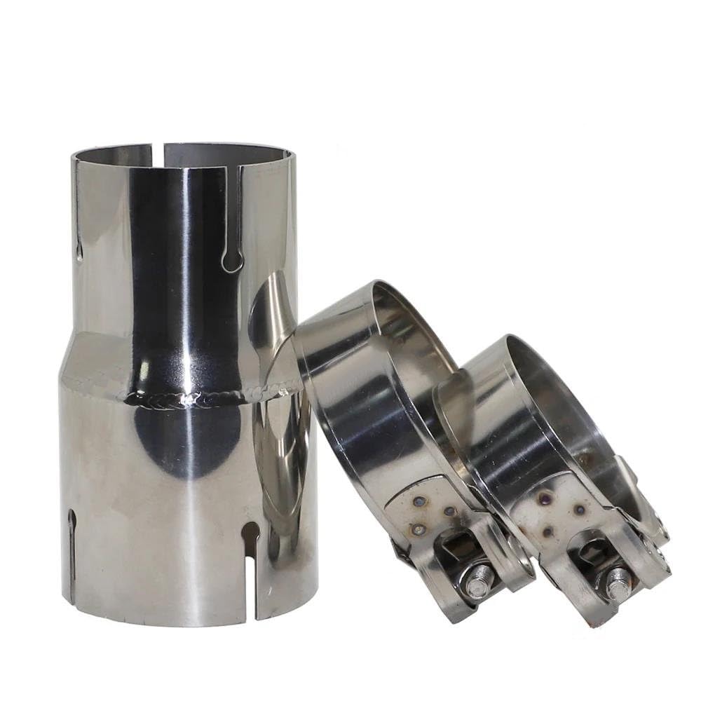 Adaptateur Réducteur échappement Acier Inox 39mm à 54mm - Universel Moto/voiture - Amélioration Son Et Puissance