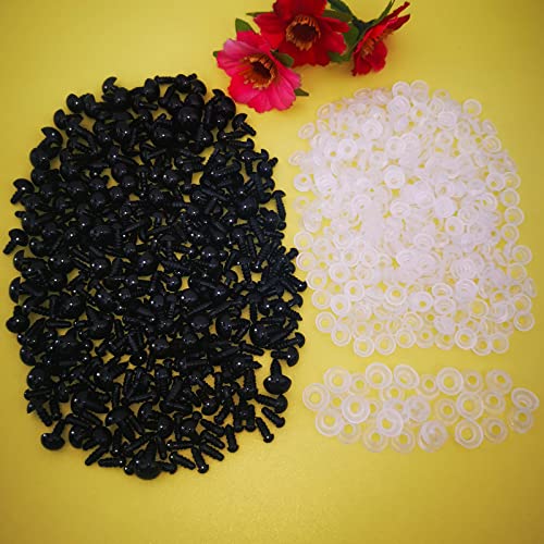 FANGZIDM 346PCS Safety Eyes with Washers 5-12mm Black Plastic Toy Eyes For Doll Making DIY Crafts - Image 4