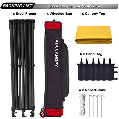 Image of ABCCANOPY Patio Pop Up Canopy Tent 10x20 Commercial-Series(Gold)