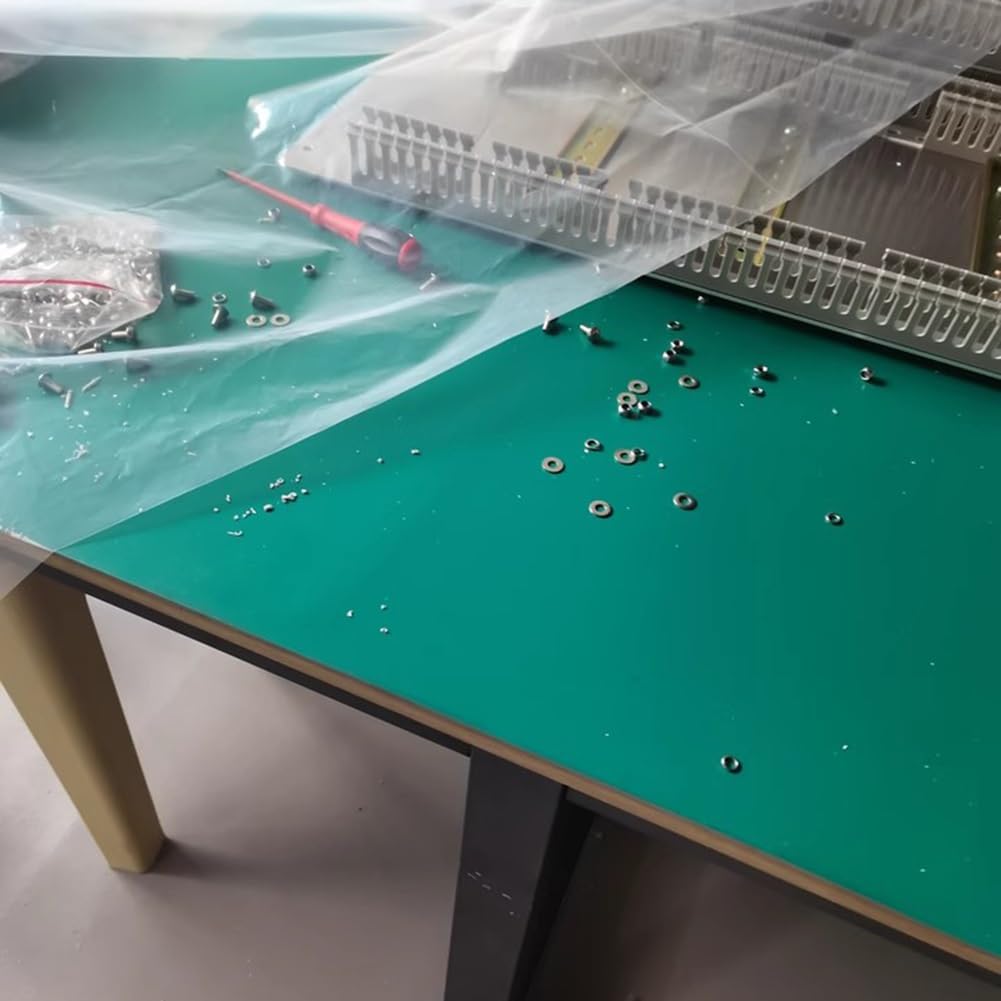 Tappetino antistatico per banco da lavoro in PVC, resistente alle alte temperature (300 °C) durevole, perfetto per scrivanie e postazioni di lavoro, riparazione e assemblaggio di elettronica