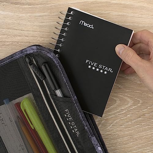 Five Star Spiral Notebooks, Fat Lil' Pocket Notebook, 6 Pack, College Ruled Paper, Fights Ink Bleed, Water Resistant Cover, 3-1/2" X 5-1/2", Small, 200 Sheets, Assorted Colors (38027) #TOP6