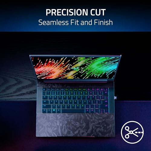 Image of Razer Skin Vinyl Laptop Full Wrap: Razer Blade 14 (2023) - Premium 3M Cast Vinyl - Scratch Protection - Unique Designs & Finishes - Easy Application - Black Camo