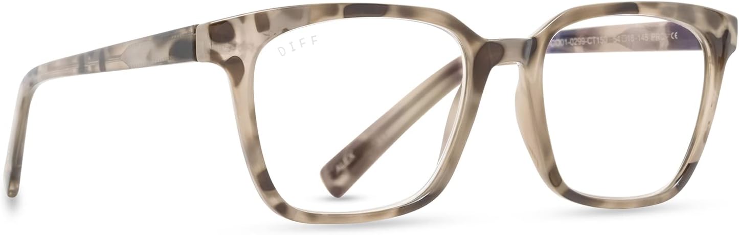 DIFF Alex Reading Glasses | Blue Light Blocking Oversized Readers | Lightweight Designer Rectangle Frames - Image 4