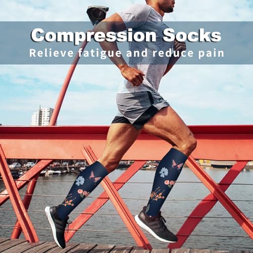 Image of Compression Socks for Women & Men Circulation (6 Pairs) 15-20 mmHg is Best Support for Athletic Running,Nurse