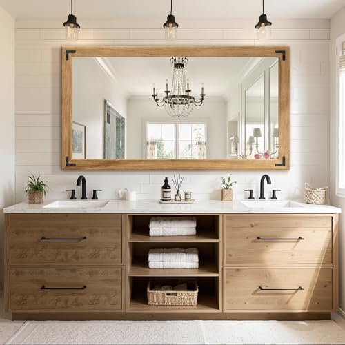 TRAHOME Full Length Mirror with Wooden Frame, 55