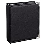 Schwarze Innenseiten mit transparenten Einstecktaschen zum schnellen und einfachen Bestücken von innen (für 100 Fotos im Format 10 x 15 cm)