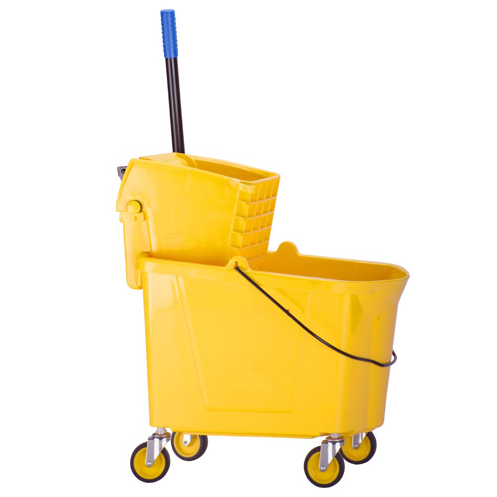Buy Mop Bucket with Wringer, Commercial Mopping System Bucket on Wheels
