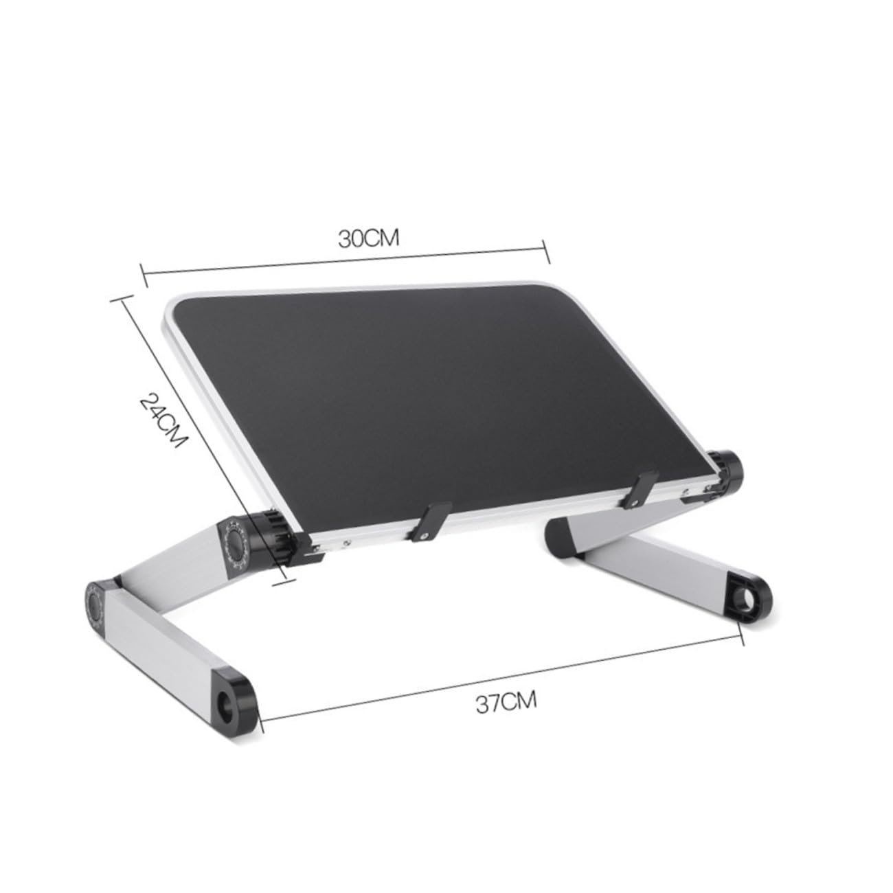 iplusmile Support de Bureau pour Ordinateur Portable et Tablette Support Ergonomique Réglable Ventilation pour Refroidissement Noir