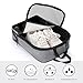 Black Red Eyed Wolf Shoe Bags for Travel Water-Resistant Shoes Pouch with Handle Fashion Shoe Organizer with Zipper Closure Portable Sneaker Carrier for Men & Women Daily Use
