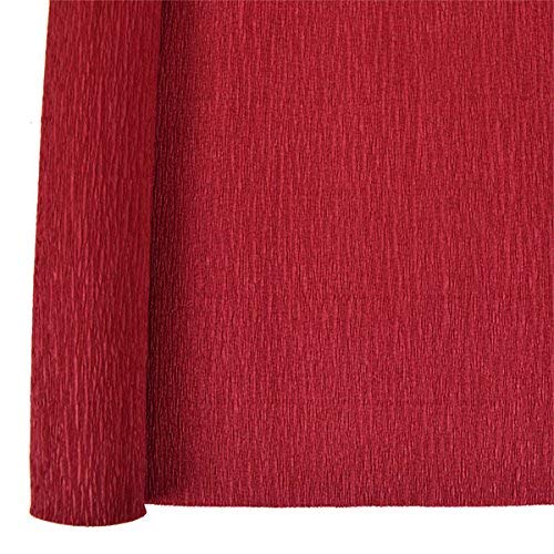 Just Flowers® Premium Crepe Paper Rolls - 8ft Length/20in Width (6pcs, Color: Red)