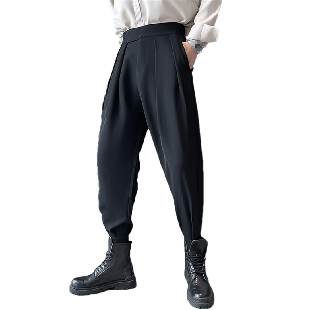 Vogrtcc Pantalones Harem para Hombre Cintura Elástica Pantalón Casual Tamaño Grande