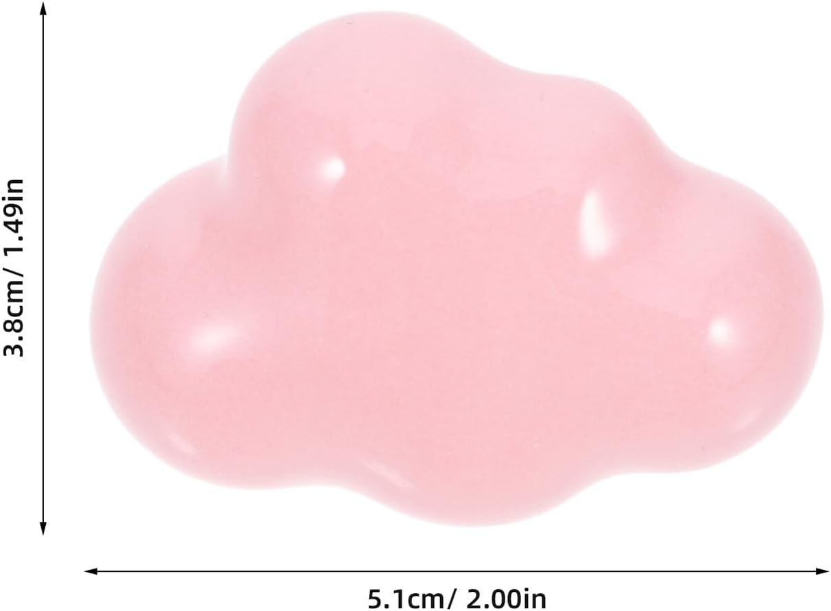 MAGICLULU Cloud Ceramic Drawer Pull Handles 2pcs for Children's Wardrobe