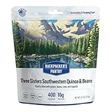 Backpacker's Pantry Three Sisters Quinoa and Beans | Freeze Dried Backpacking & Camping Food | 2 Servings Per Pouch | 14 Grams of Protein | Vegan | Gluten Free | 1 Count