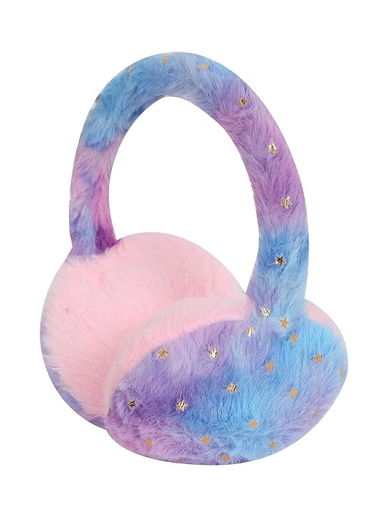 A.G Enterprises Winter Outdoor Wear Ear Muffs/Warmer, Dual color (tie dye) for Girls, Women, Kids and Adults, Ideal Head/Hair Accessory for winters-image-3