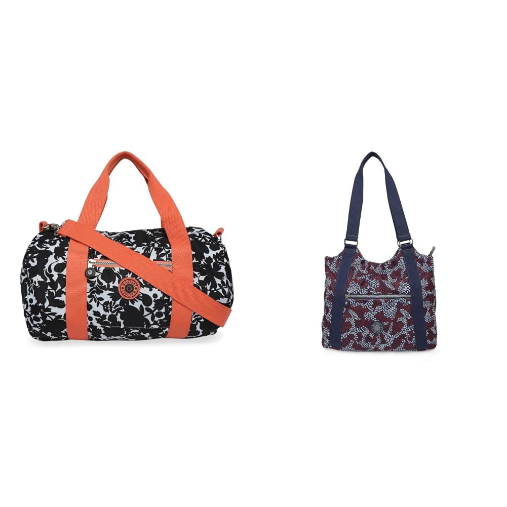 Crinkle Range Black & Peach Soft One Size Handbag + Crinkle Range Blue & Red Soft One Size Handbag-image-31