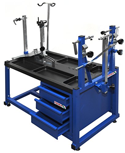 Gioma Bikestand Gm 200-Fo/3C, Banco Master, 3 Cassetti Unisex  Adulto, Blu, 120 x 55 x 95 cm