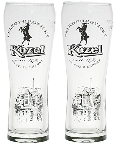 Two Kozel Half Pint Glasses CE Marked (2 Glasses)