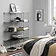 SONGMICS Steckregal aus Gitterplatte, Regalsystem, Würfelregal, Set aus 12 Würfeln, für Schuhe, Bücher, Wohnzimmer, Schlafzimmer, erweiterbar, 31 x 93 x 123 cm, schwarz LPI34H