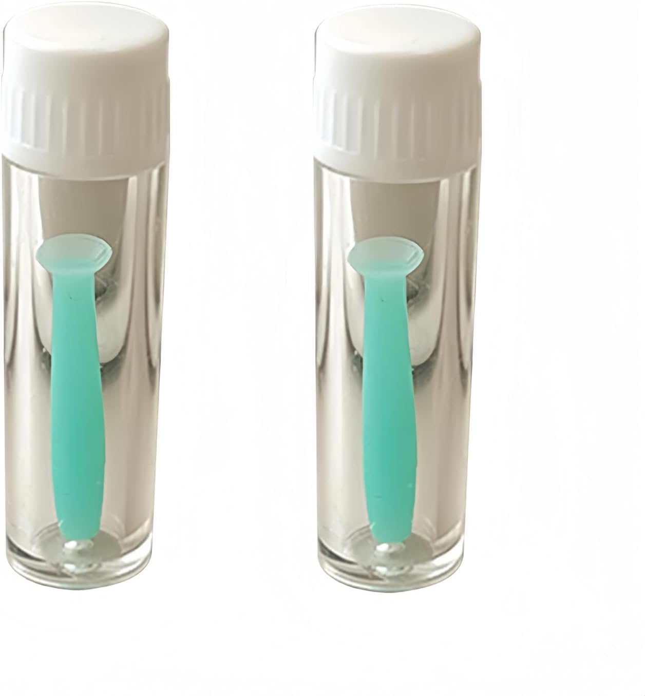 2 Pcs Green Soft Silicone Contact Lens Tool Plunger Remover for Soft and Hard Lenses Multipurpose Accessory Soft Contact Lens Helper Tool, Convenient Contact Lens Care