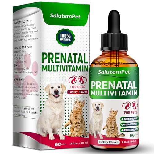 Dog Prenatal Vitamins for Moms During Lactating &ndash; Prenatal Vitamins for Dogs & Cats of All Breeds...
