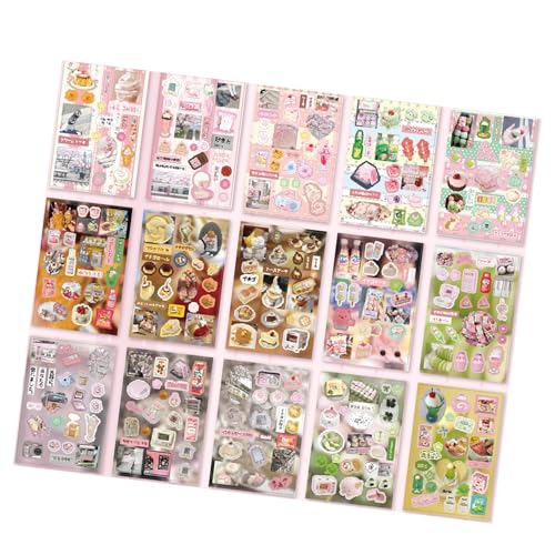 漫画ミニチュアシーンステッカー楽しいミニチュア風景子供大人スクラップブッキングジャーナルクラフト装飾ジャーナル