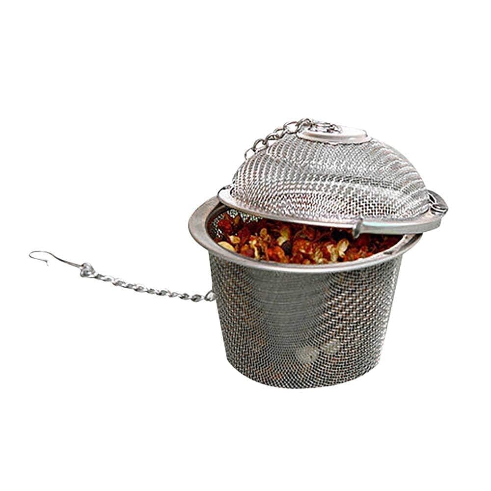 Tea Strainer Infuser for Loose Tea - Stainless Steel Tea Diffuser for Tea, Coffee, Seasonings, Spices (Round) 2