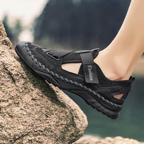 Men's Summer Beach Water Shoes ，Easy to Care Non Slip and Breathable Shoes, Swimming Pool Sports Clogs Sandals, Arch Supported Beach Sports Shoes, Non Slip outdoors Sandals2