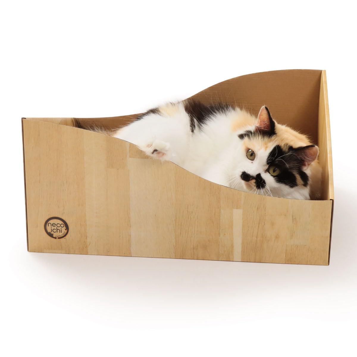 Hideaway Cat Scratcher Box for Indoor Cats - Cat Scratching Board, Horizontal Cat Scratch Pad Lounger with Reversible Usability and Extra Comfort for