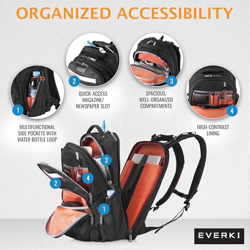 Sac à dos Everki Atlas pour ordinateurs portables jusqu'à 15,6" - Geekodrome: Boutique d'accessoires geek Sac à dos PC portable