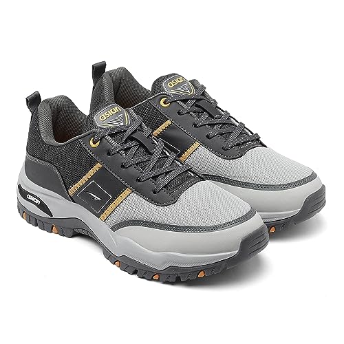 Image of ASIAN Men's Everest-02 Sports Trekking & Hiking,Walking Shoes with Rubber Outsole & Memory Foam Insole Lace-Up Shoes for Men's & Boy's