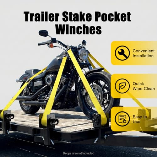 4 unidades winches para remolque carga 5400 lbs miniatura 5