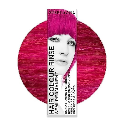 Stargazer, Crema de Coloración semipermanente, natural, sin amoniaco, rosa - 70 ml.