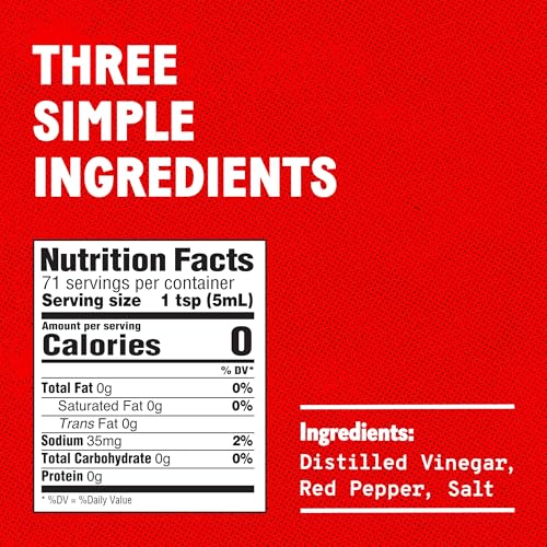 image for TABASCO Brand Original Red Pepper Hot Sauce, Medium Heat, Glass Bottle