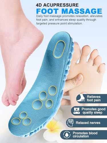 Image of 4D Cloud Steppers Insoles for Men and Women, Arch Support Insoles, Memory Foam Insoles, Shock Absorption and Cushioning Sports Shoe Insoles(Blue, M (Men's 6.5-8Women's7.5-9))