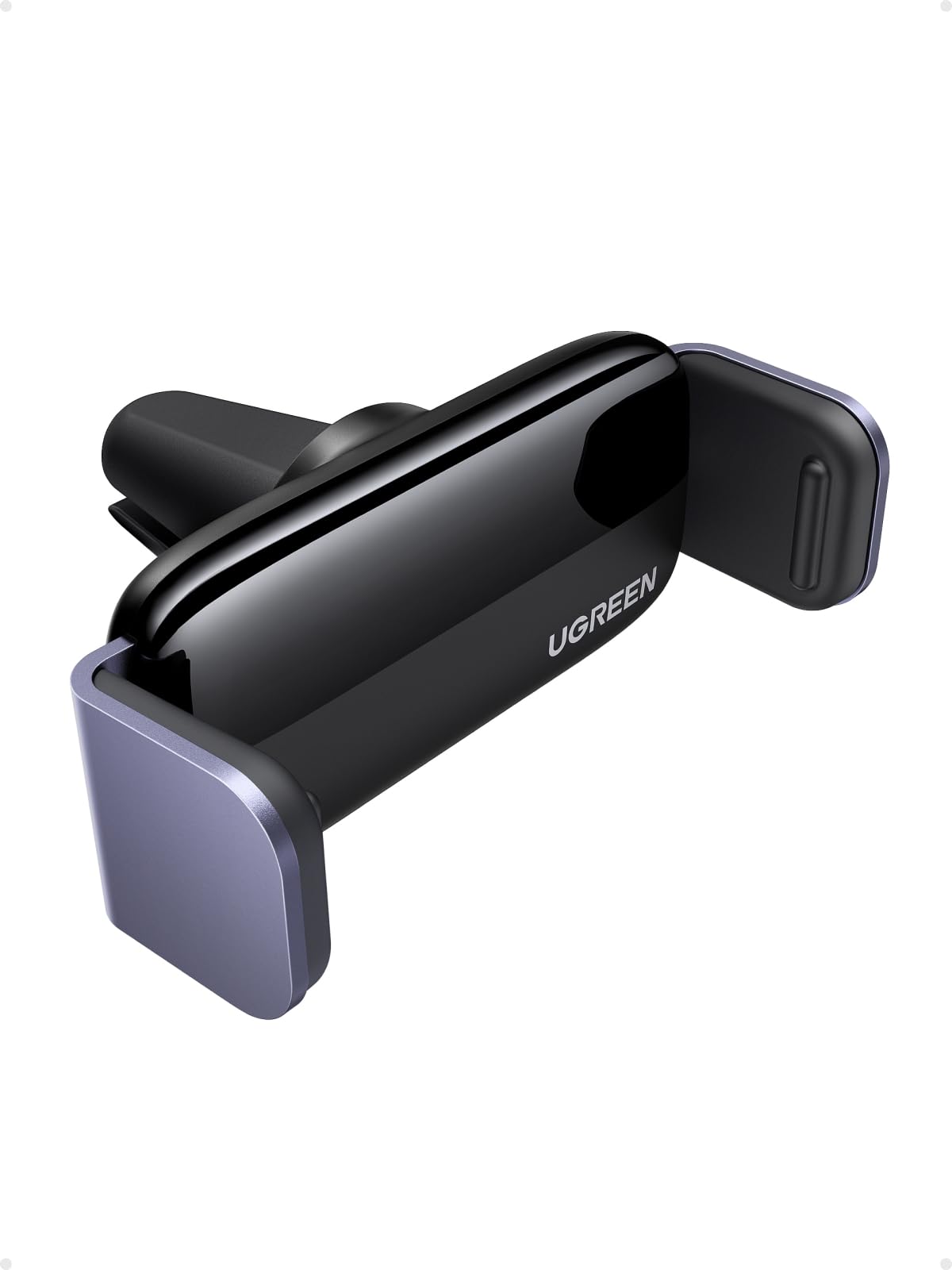 UGREEN Air Vent Car Phone Holder Mobile Phone Car Mount Clip Cradle Stand Reliable Stable 360 Rotation Compatible with iPhone 17 Pro Max Air 16 15 14/13/12/11/SE, Galaxy S25 S24 S23 S22 FE/S10, Pixel