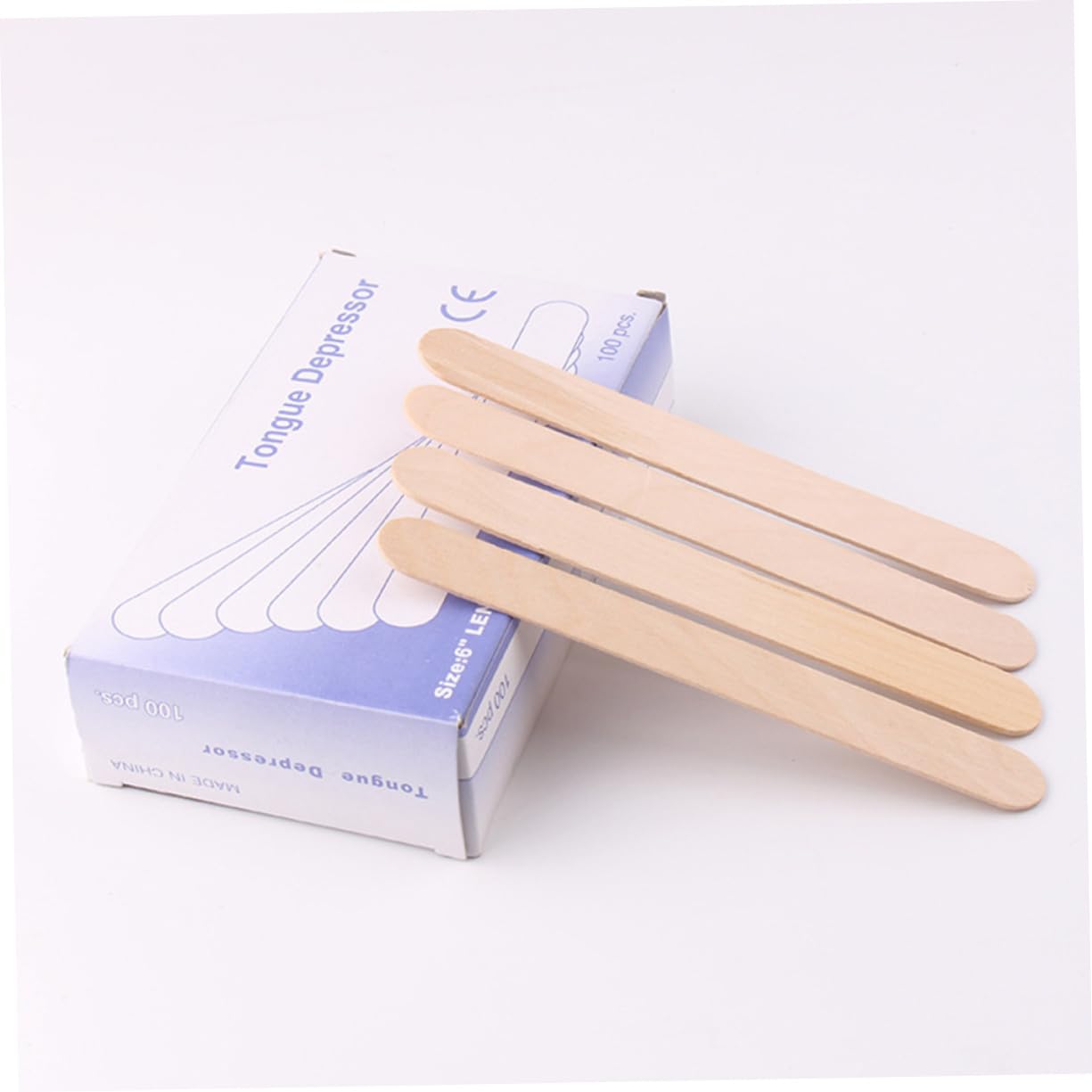 Cabilock Hair Removal Sticks Wooden Wax Applicator Pain-Free Waxing for Hands and Skin