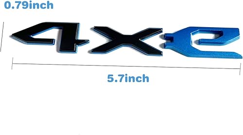 Miniatura 6 de 4xe Emblema de repuesto para Jeep Wrangler 2021-2023 Puerta Oscilante Trasera 4Xe Calcomanías Calcomanías 68490886AB (negro y azul)