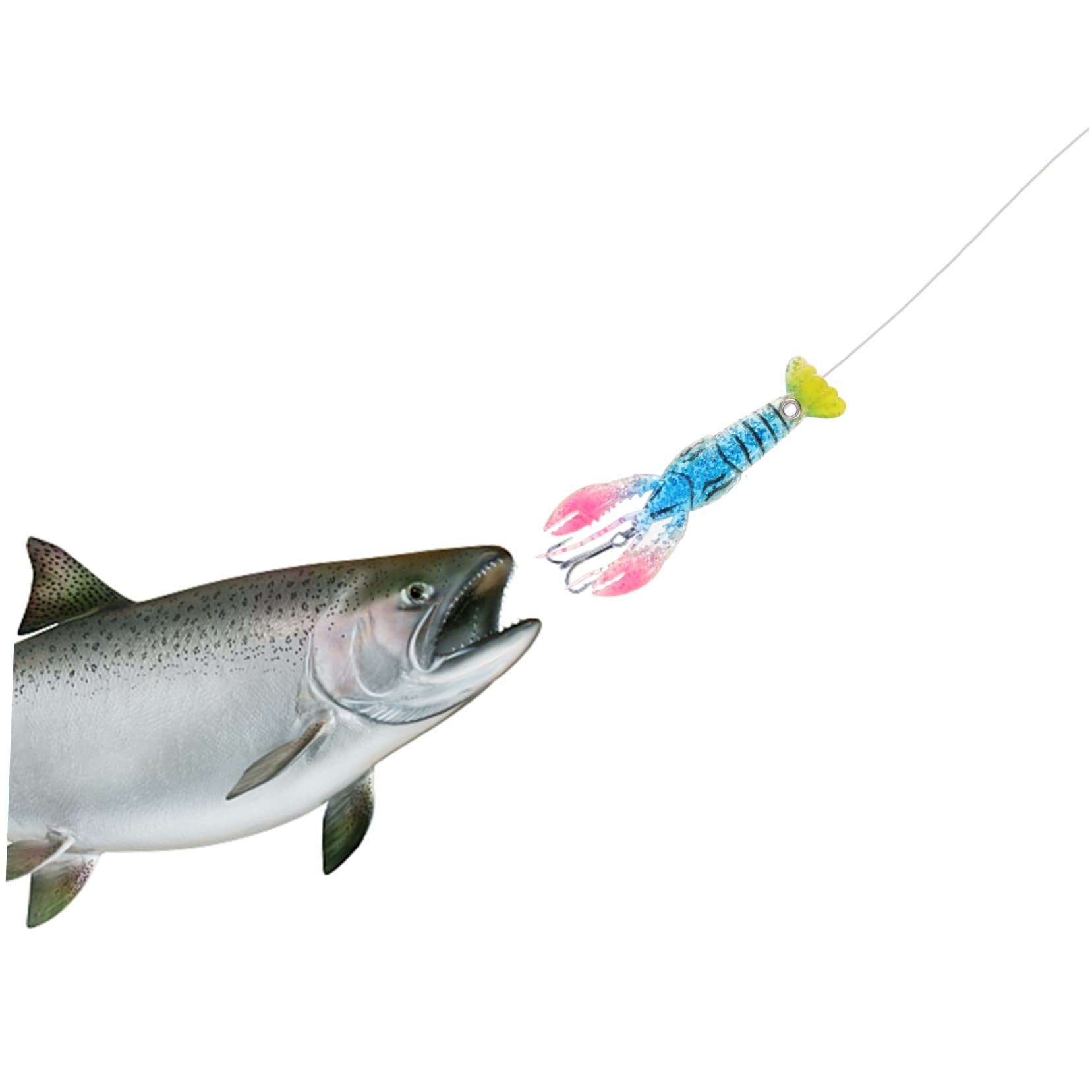 VANZACK 25pièces Appâts De Résistants à Leurres Immitation De Crevettes pour Eau Douce Et Accessoires Réutilisables
