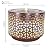 Sunnydaze Metal Cylinder Bubbler Outdoor Water Fountain - 14.25-Inch - Features LED Lights and Repeating Squares Pattern