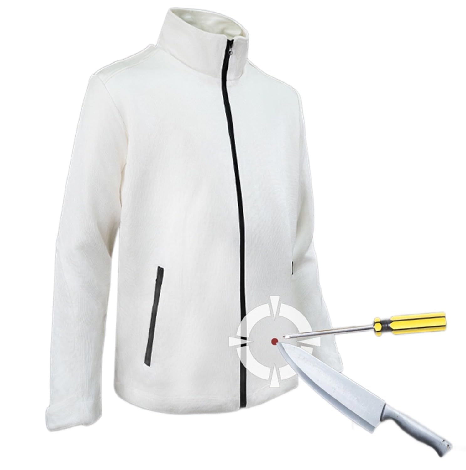 BLUEZY Chaleco Anticorte Camiseta A Prueba De Puñaladas, Chaleco Antipuñaladas Chaqueta Táctica, Chalecos De Seguridad, Resistentes Puñaladas Ligero para Protección De Seguridad Personal S
